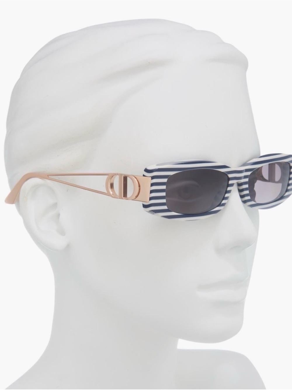 DIOR 30Montaigne S14I 54mm Rectangular Sunglasses BLUE NWT case and box - Picture 4 of 13